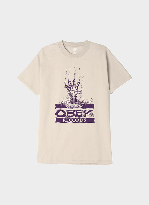 Футболка ‘OBEY RECORDS HAND’ Cream