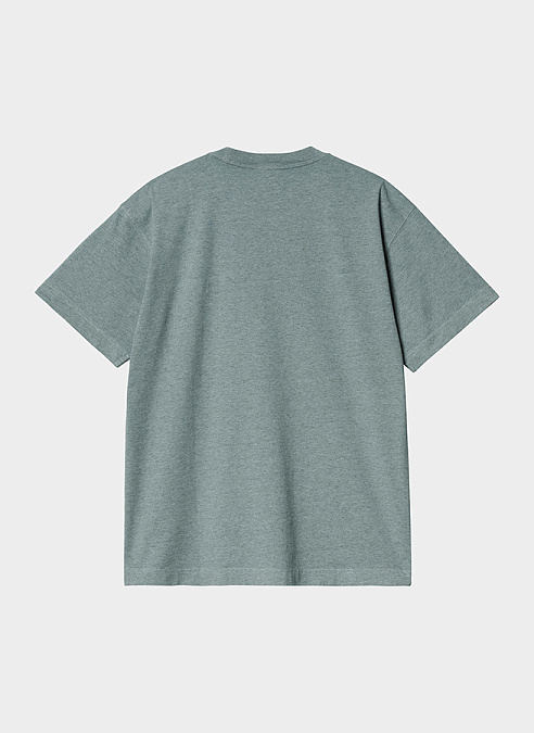 Футболка ‘S/S Caspian T-Shirt’ CLAY BLUE HEATHER (GARMENT DYED)
