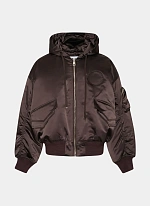 Бомбер Oversized Bomber Jacket Shale