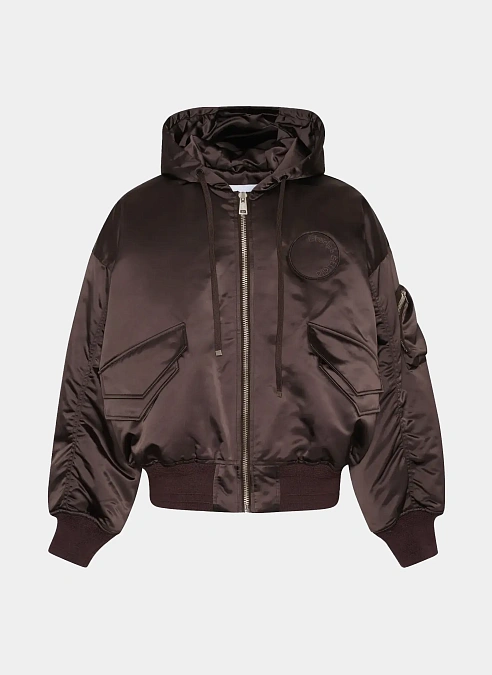 Бомбер Oversized Bomber Jacket Shale