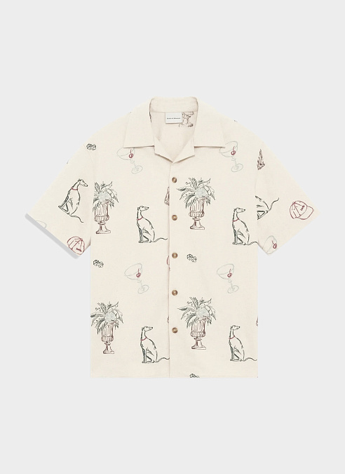 Рубашка ‘La Chemise Brodée Country Club’ Ecru