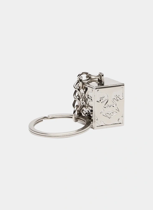 Брелок Icon Face Cube Key Chain Silver