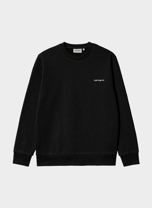Свитшот ‘Script Embroidery Sweat’ Black