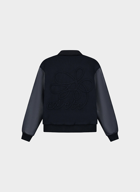 Куртка Embroidered Flower Varsity Jacket