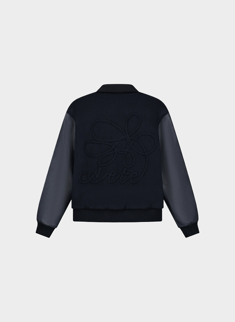 Куртка Embroidered Flower Varsity Jacket