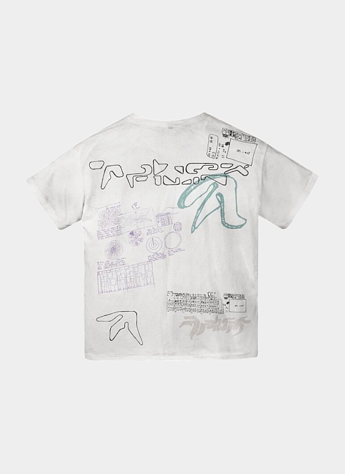 Футболка .Solutions + NUMBER 3 A—Sketch T-Shirt Old White