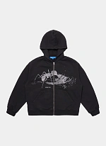 Худи на молнии Ant Zip Up Hoodie Black