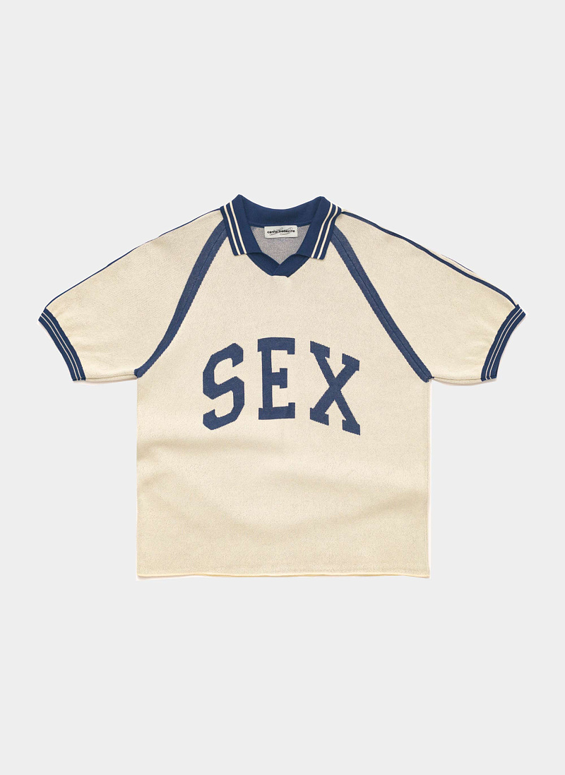 Поло Captain Kinky Cream / Dark Blue