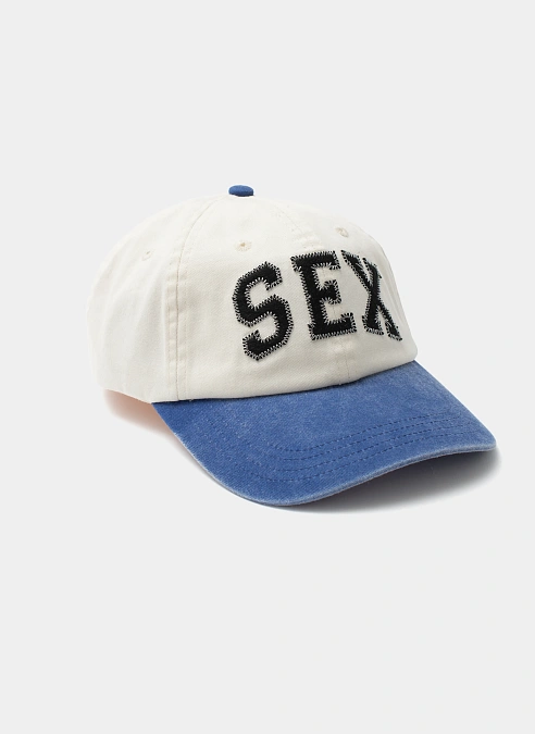 Кепка Sex Wins Cap Off-White / Blue