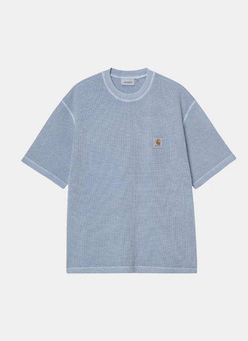 Футболка S/S Nelson Waffle T-Shirt Gentle Blue (Garment Dyed)
