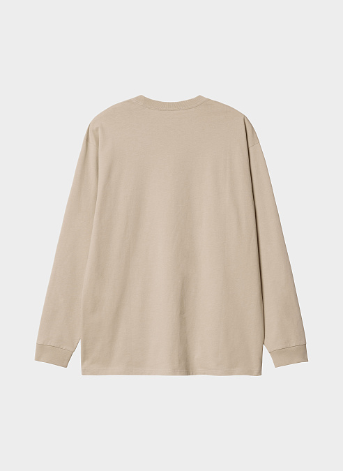 Лонгслив ‘L/S Script Embroidery T-Shirt’ Wall / White