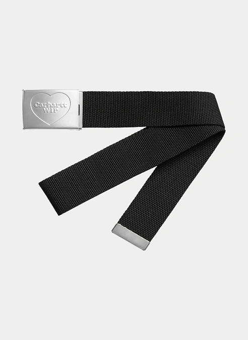 Ремень Heart Clip Belt Black / Silver