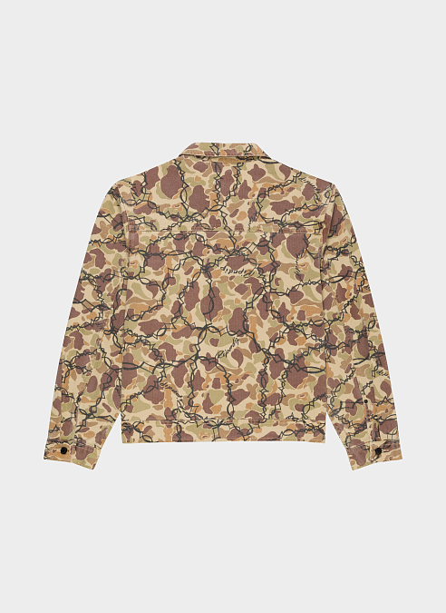 Куртка Wired Button Up Jacket Tan Camo