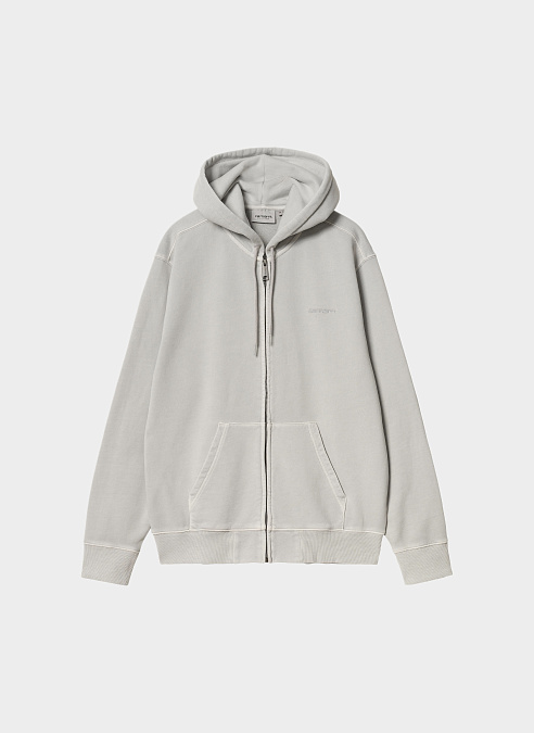 Худи на молнии ‘Hooded Duster Script Jacket’ Basalt (Garment Dyed)