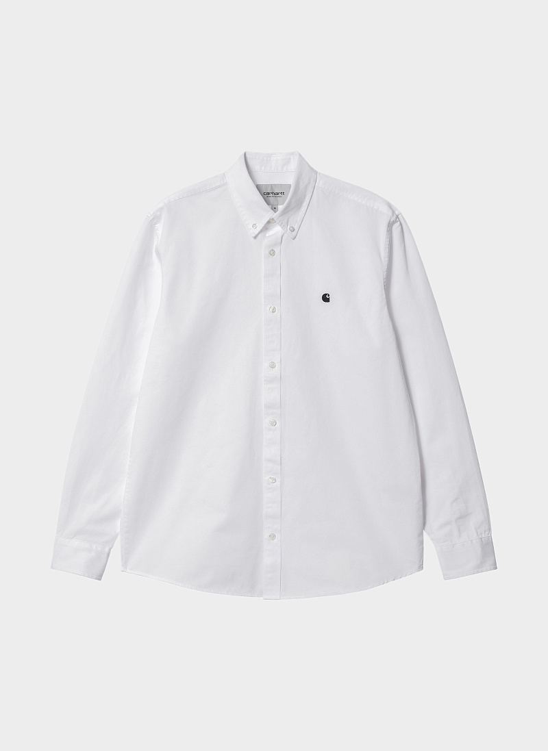Рубашка ‘L/S Madison Shirt’ White / Black