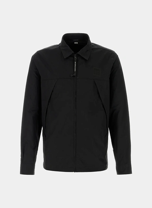 Овершот Metropolis Series Gabardine Zip Overshirt Black