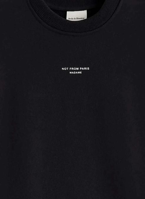 Свитшот Le Sweatshirt Slogan Classique Black
