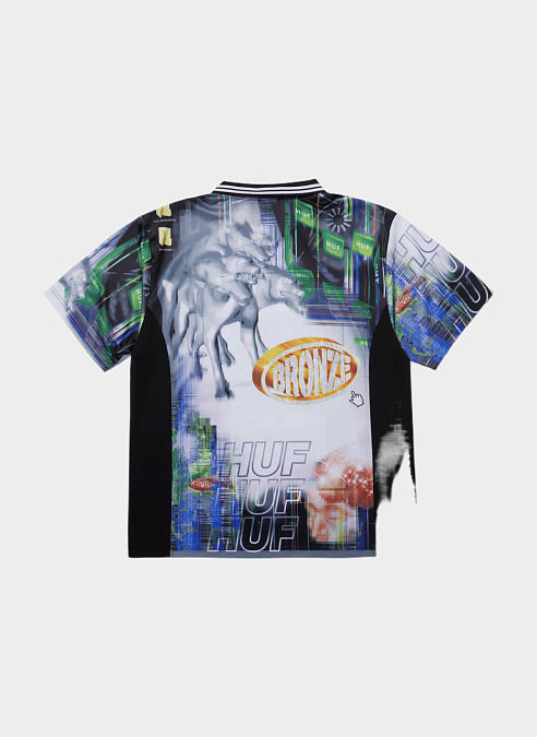 Джерси HUF x BRONZE56K ‘Glitched Soccer Jersey’ Multi