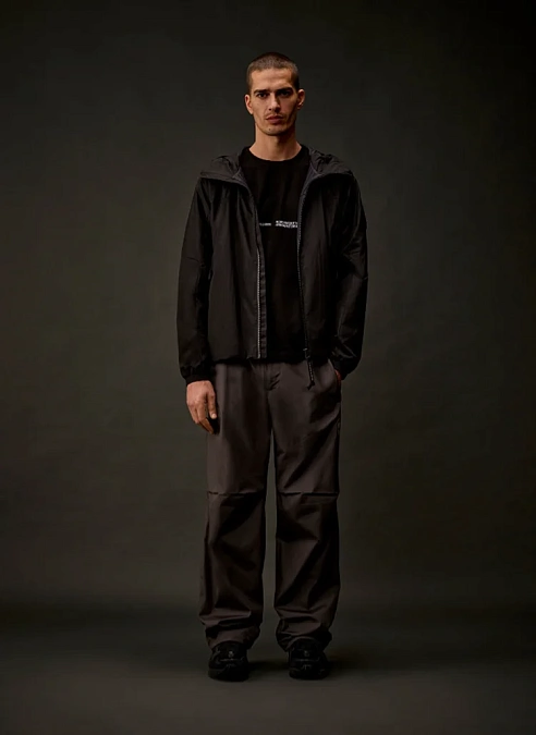 Футболка Metropolis Series Mercerized Jersey Short Sleeve Back Embroidery T-Shirt Black