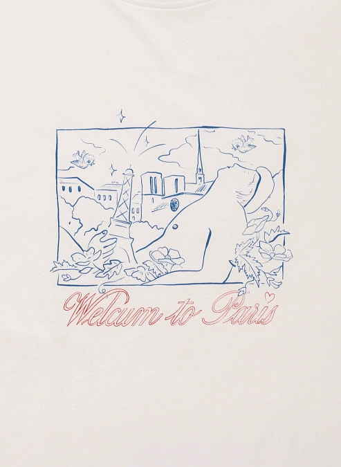 Футболка The Big Bienvenue T-shirt White