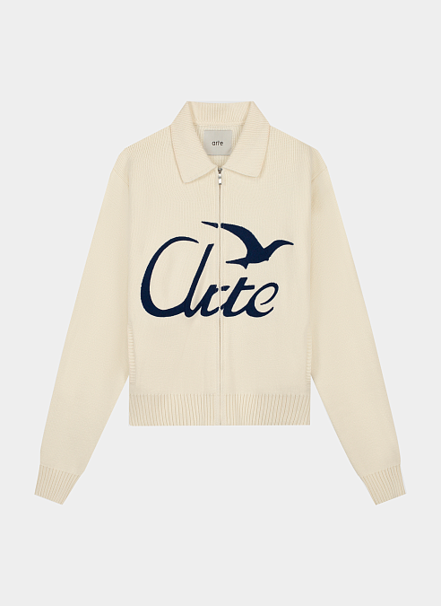 Куртка Bird Logo Knit Jacket Cream
