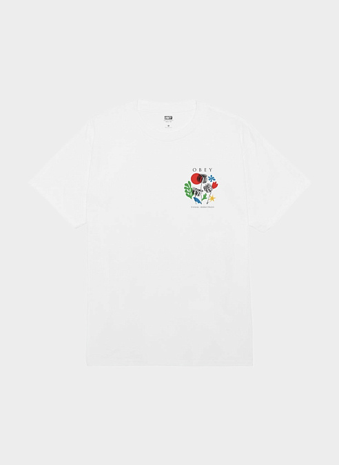Футболка ‘OBEY FLOWERS PAPERS SCISSORS’ WHITE