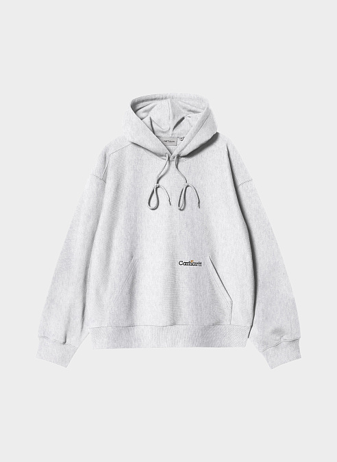 Худи ‘Hooded Label Script Sweat’ Ash Heather