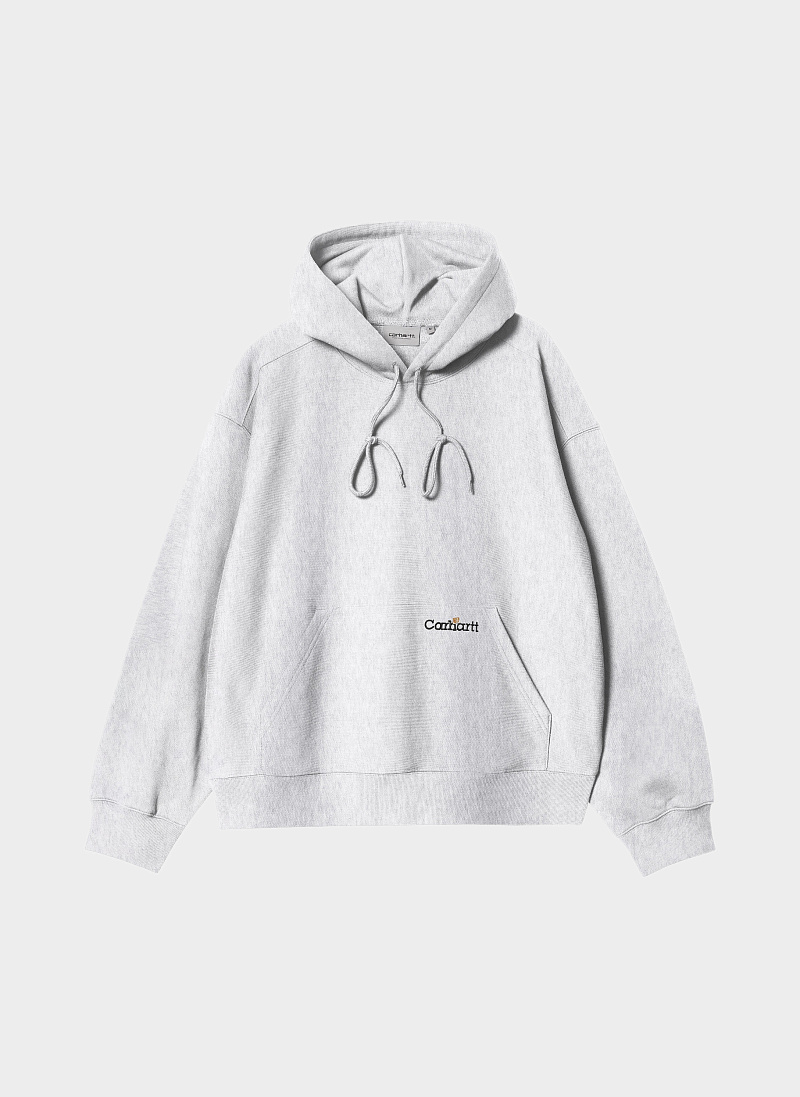 Худи ‘Hooded Label Script Sweat’ Ash Heather