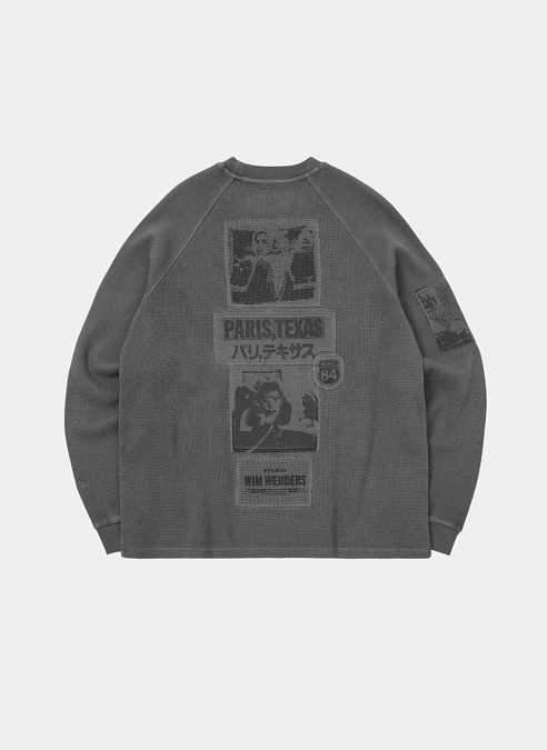 Свитшот Terlingua Waffle Sweatshirt Charcoal