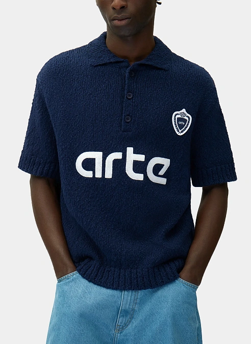 Поло Football Knit Blue