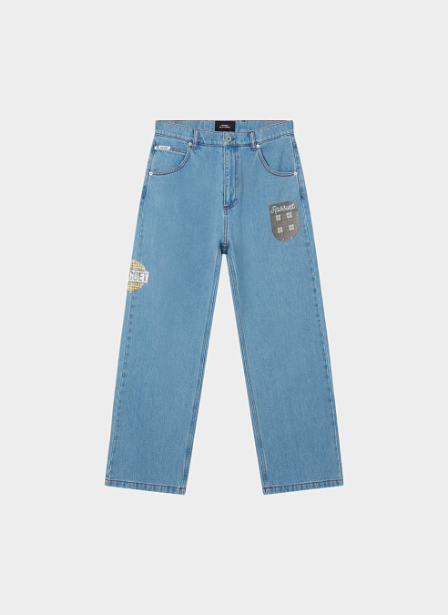 Джинсы ‘VARSITY STRAIGHT DENIM TROUSERS’ Light Blue