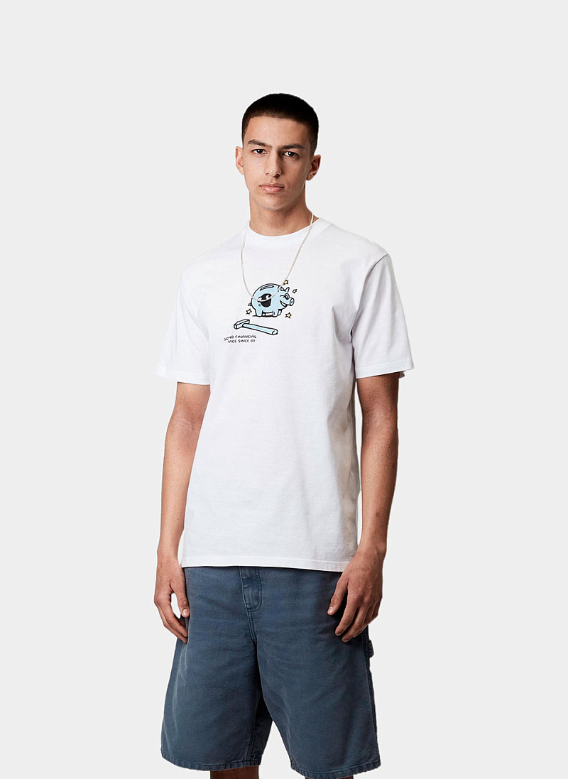 Футболка ‘S/S Piggybank T-Shirt’ WHITE