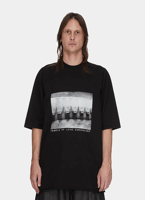 Футболка Temple Of Love Jumbo Print SS T-Shirt  Black / Milk