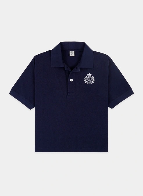 Поло H&W Crest Pique Polo Dark Navy