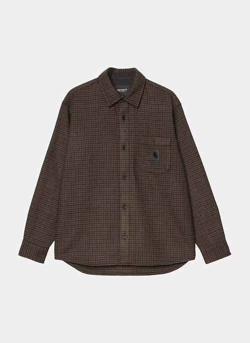 Рубашка L/S Lewis Shirt Lowis Houndstooth, Vitola Heather