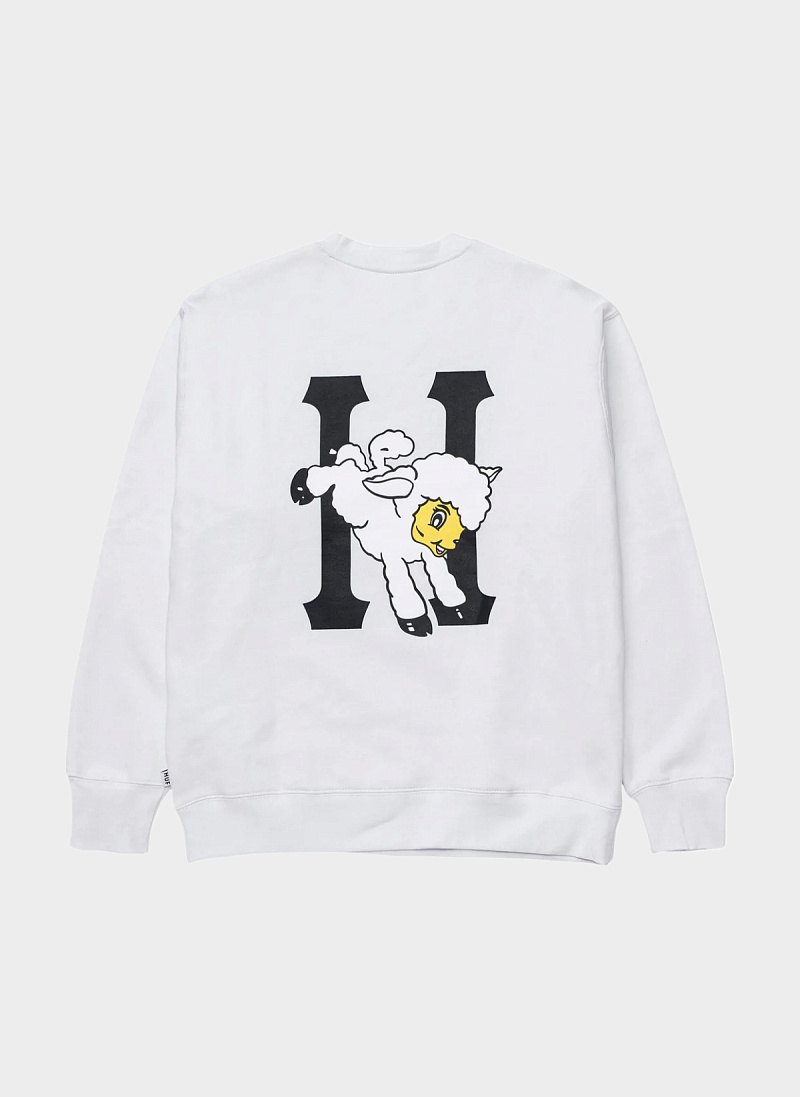 Свитшот женский ‘Flocked Classic H Crew’ White