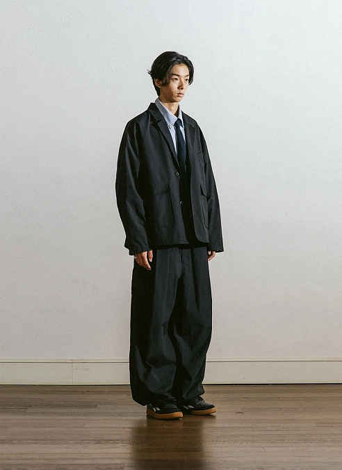Брюки Decent Pocket Deep Tuck Wide Pants Black