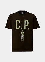 Футболка Mercerized 30/2 Jersey Twisted Short Sleeve Logo T-Shirt Black