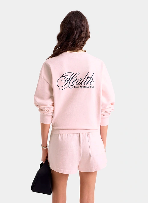 Свитшот Health Script Crewneck Pink Dolphin