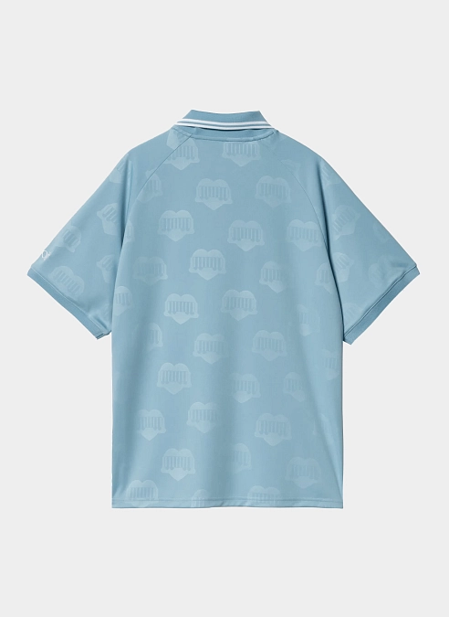Футболка S/S Hartt’s Football T-Shirt Heart Train Jacquard, Bluebird