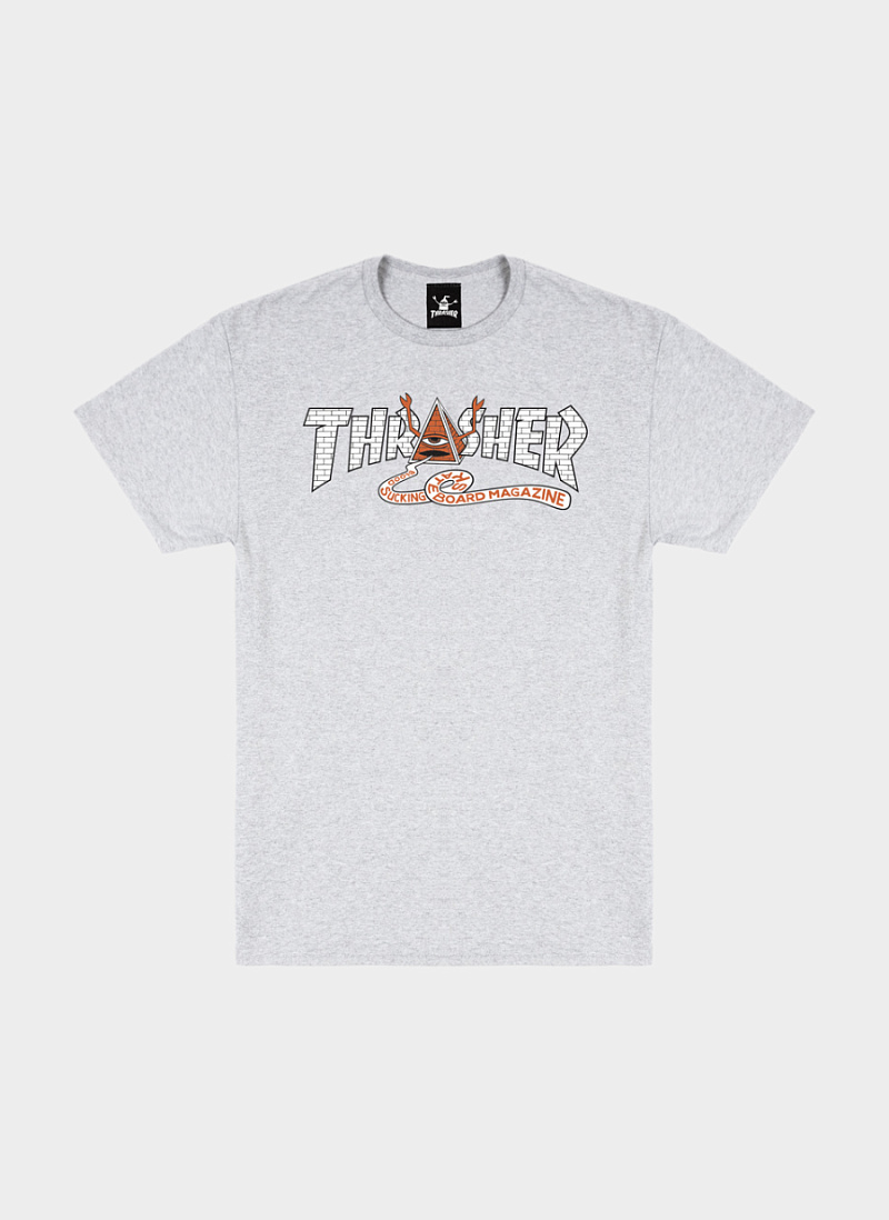 Футболка Thr X Toy Machine Pyramid Tee Ash Grey