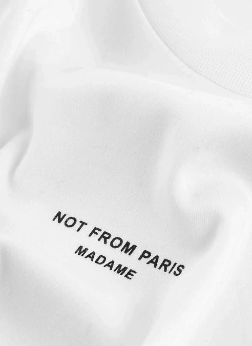  Футболка Le T-Shirt Slogan Classique Optic White