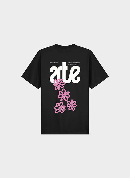 Футболка ‘Flowers Back T-shirt’ Black