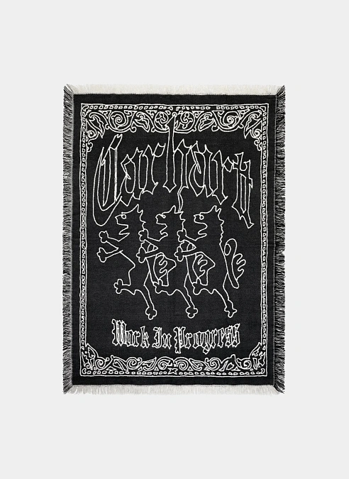 Плед Hackwork Blanket Black / Wax