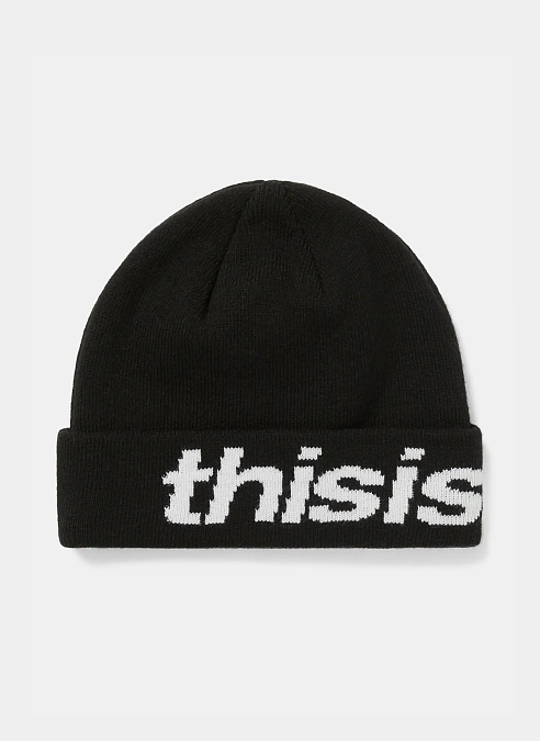 Шапка TNT HSP-Logo Big Cuff Beanie Black