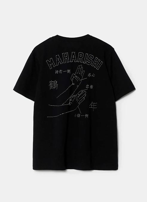 Футболка Maha-Paizhi Sashiko T-Shirt Black