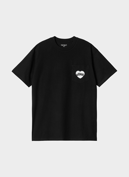 Футболка ‘S/S Amour Pocket T-Shirt’ Black / White