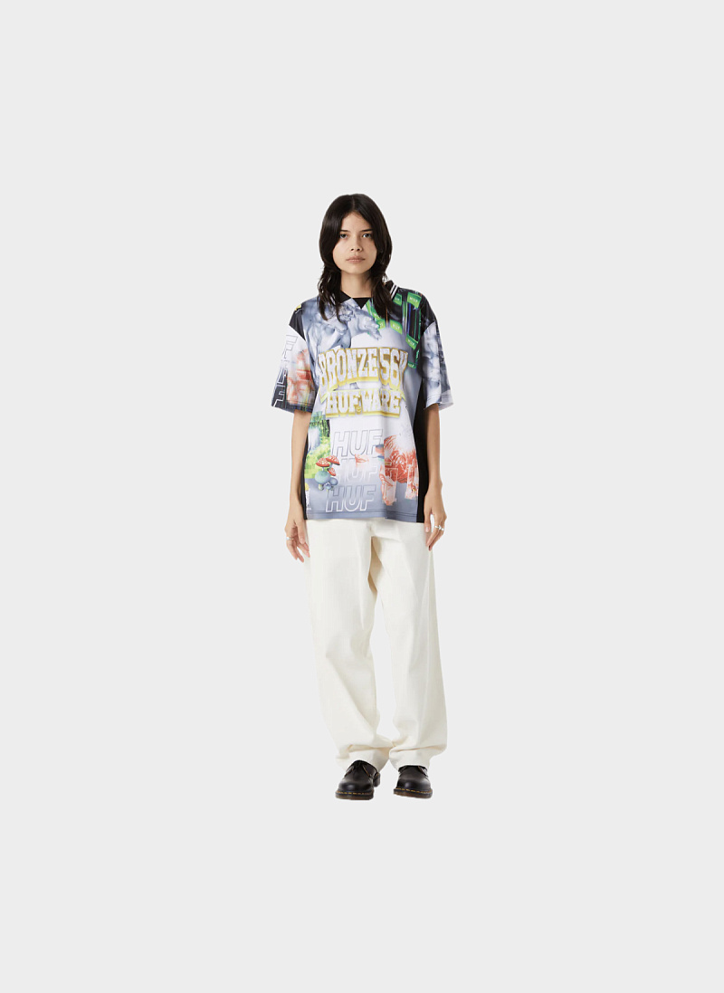 Джерси HUF x BRONZE56K ‘Glitched Soccer Jersey’ Multi