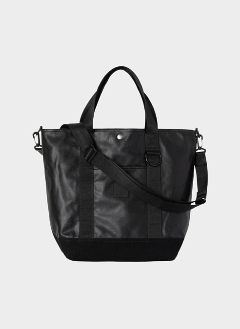 Сумка-шоппер ‘Leather Canvas Tote’ Black