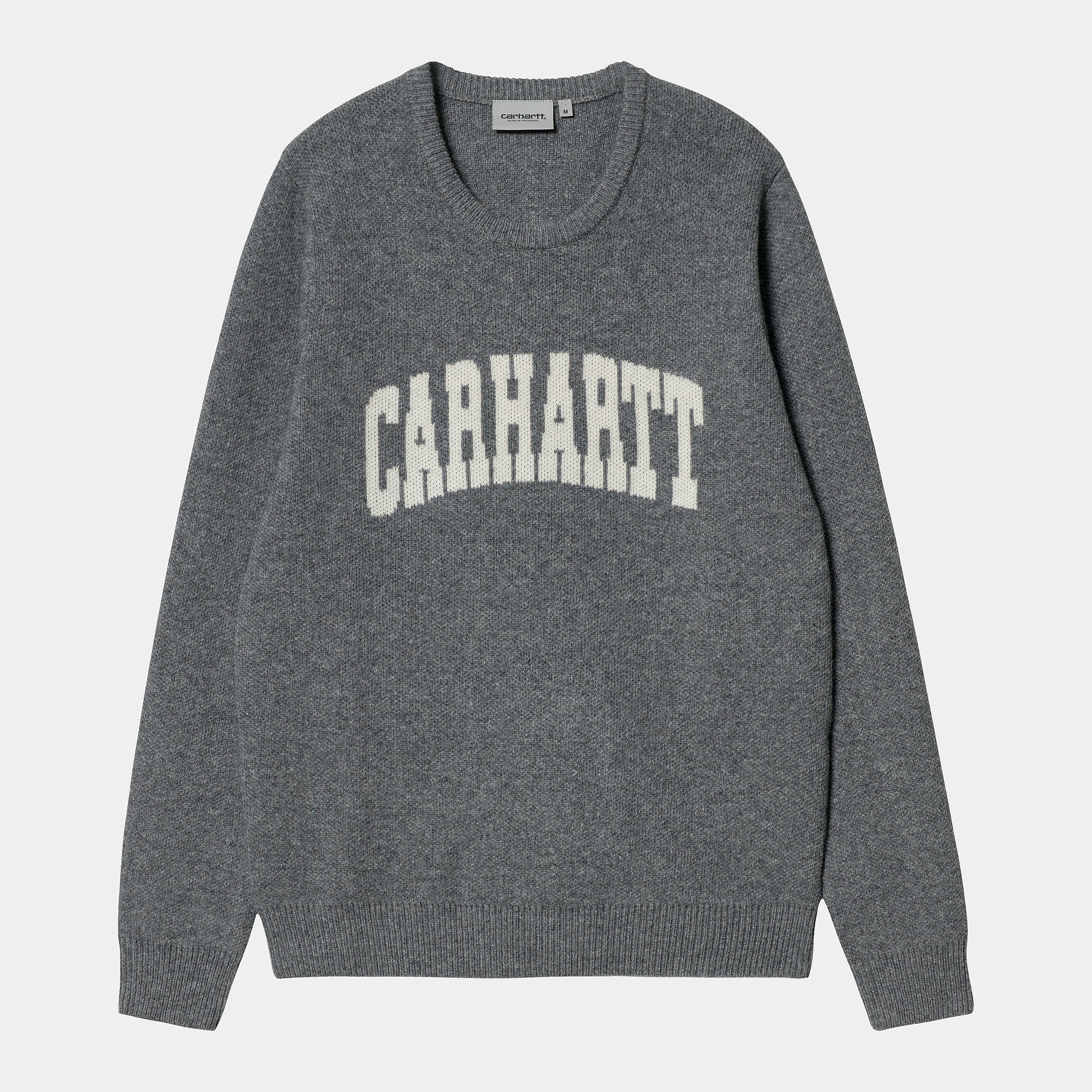 Carhartt WIP University Script Sweater Dark Grey Heather Wax